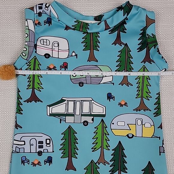 Floral Pig campers romper 12 M - Picture 8 of 8